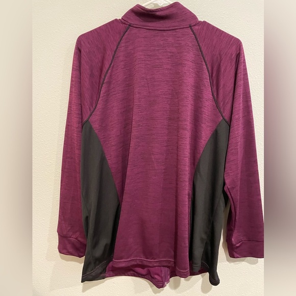 St John’s Bay Active Quick dry zip down jacket In Raspberry and black. S… - Picture 4 of 4
